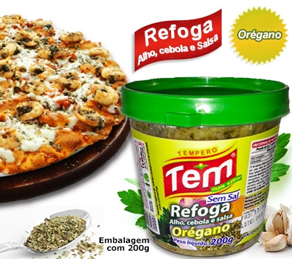 Refoga Alho, Cebola e Salsa com Orégano
